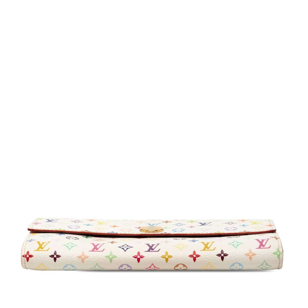 Louis Vuitton Monogram Multicolore Sarah Long Wallet White Very good condition - Inside View