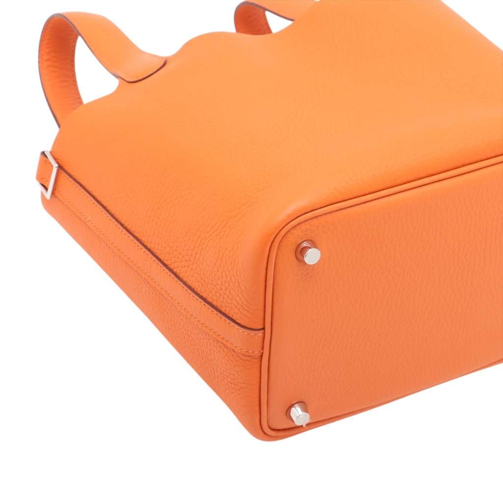 Hermès Clemence Picotin Lock 18 Orange Leather Very good condition - Inside View