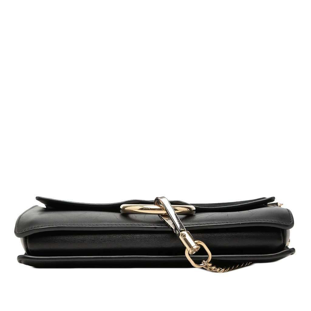 Chloé Small Suede and Calfskin Faye Crossbody Black Leather Very good - Inside View