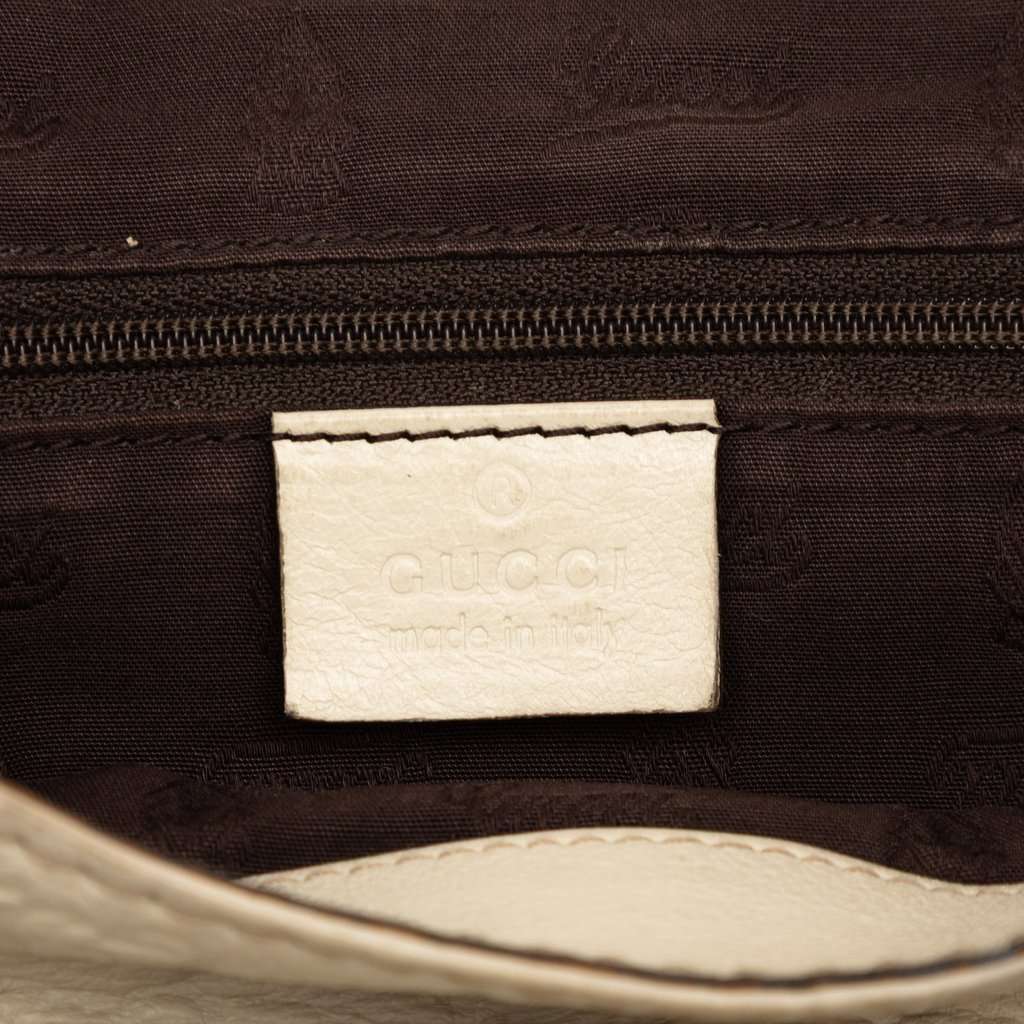 Gucci Large Guccissima New Ladies Hobo White Leather Very good condition - Box View