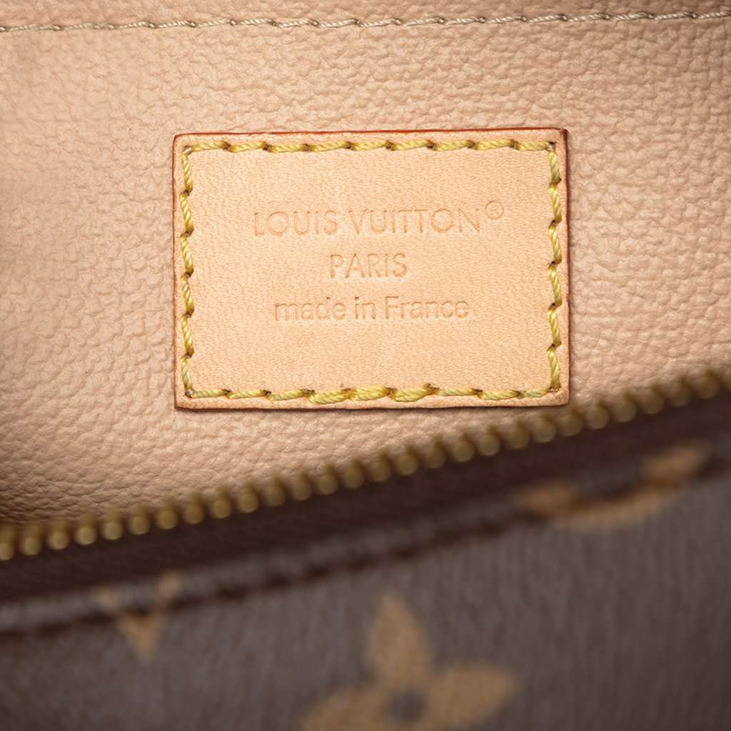 Louis Vuitton Monogram Locker Dopp Kit Clutch Brown Very good - Box View