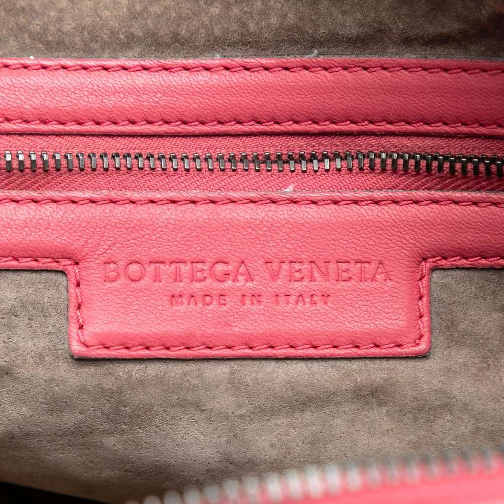 Bottega Veneta Nappa Intrecciato Nodini Crossbody Pink Leather Very good condition - Box View