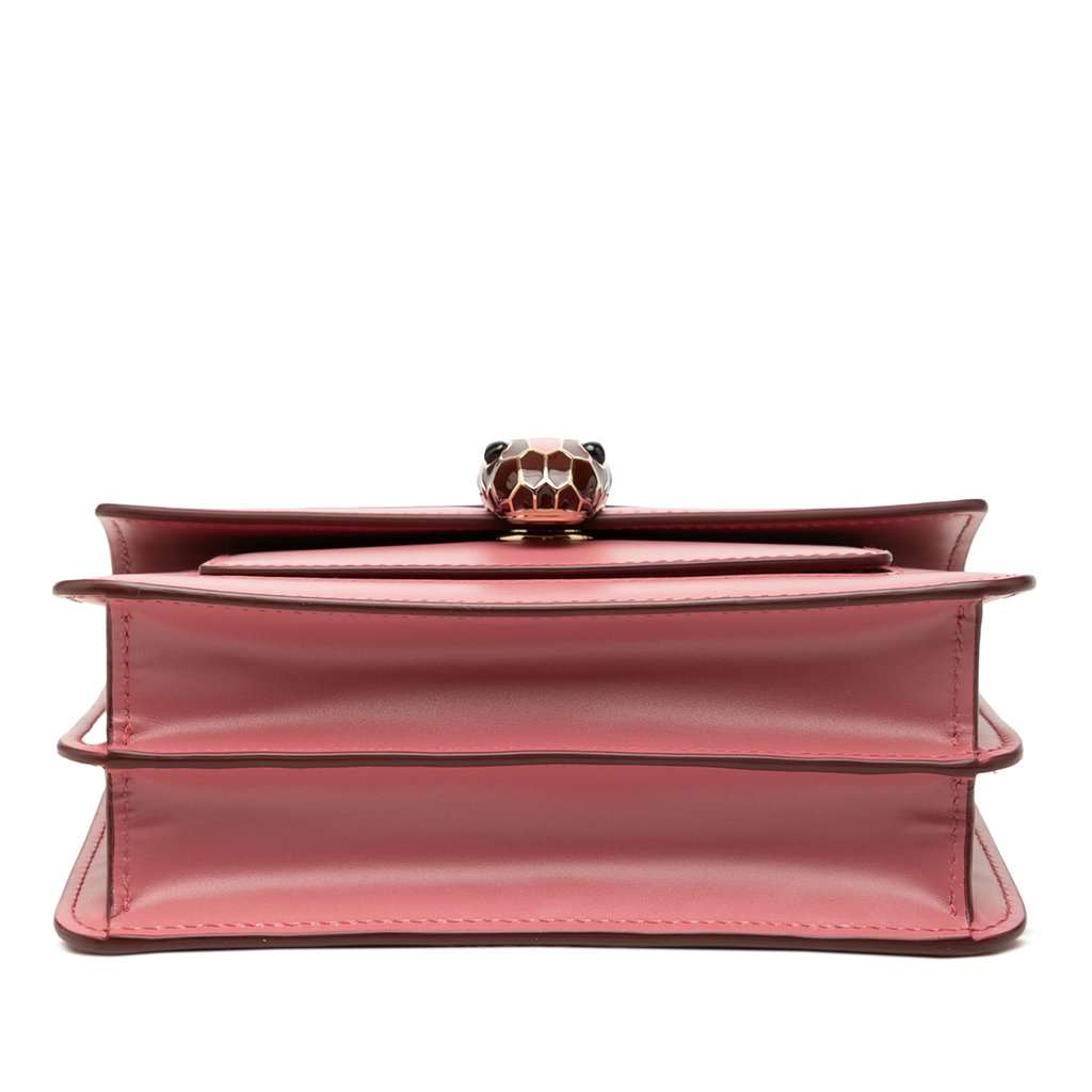 Bvlgari Calfskin Serpenti Forever Crossbody Pink Leather Very good condition - Inside View