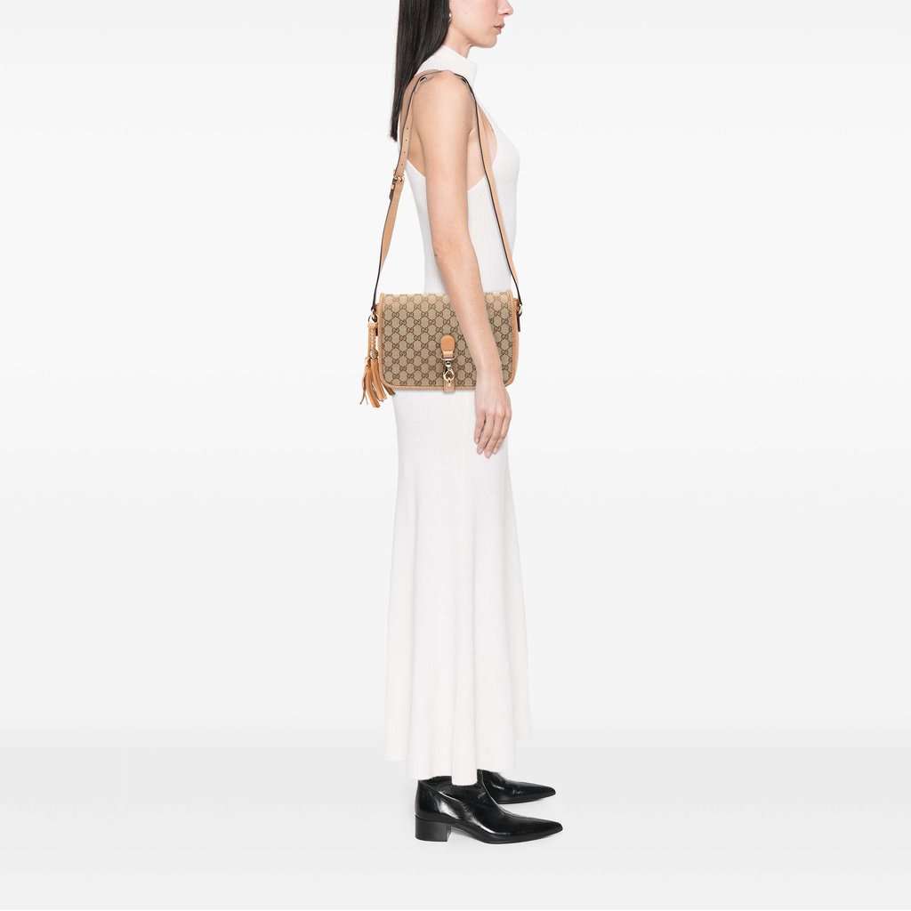 Gucci GG Canvas Marrakech Crossbody Beige Very good condition - Box View