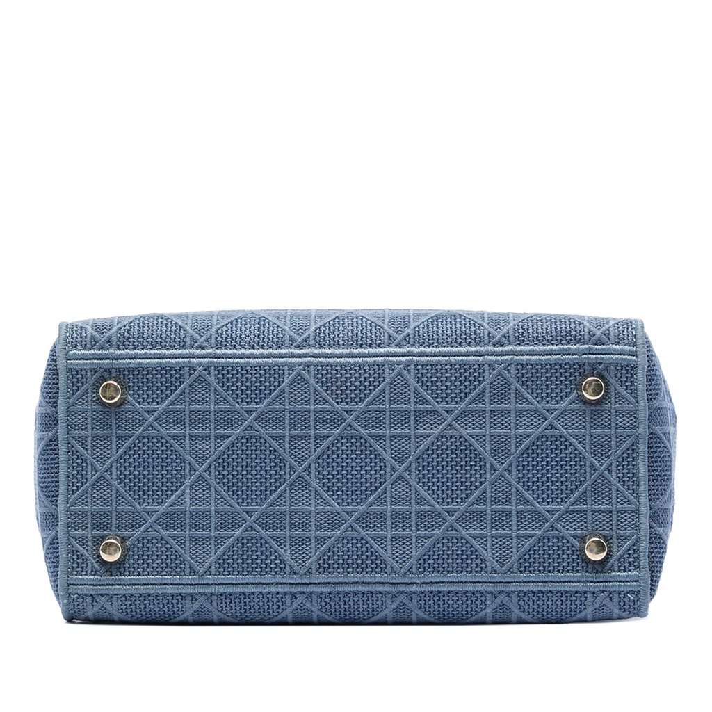 Dior Medium Canvas Cannage Lady D Lite Blue Very good condition - Inside View
