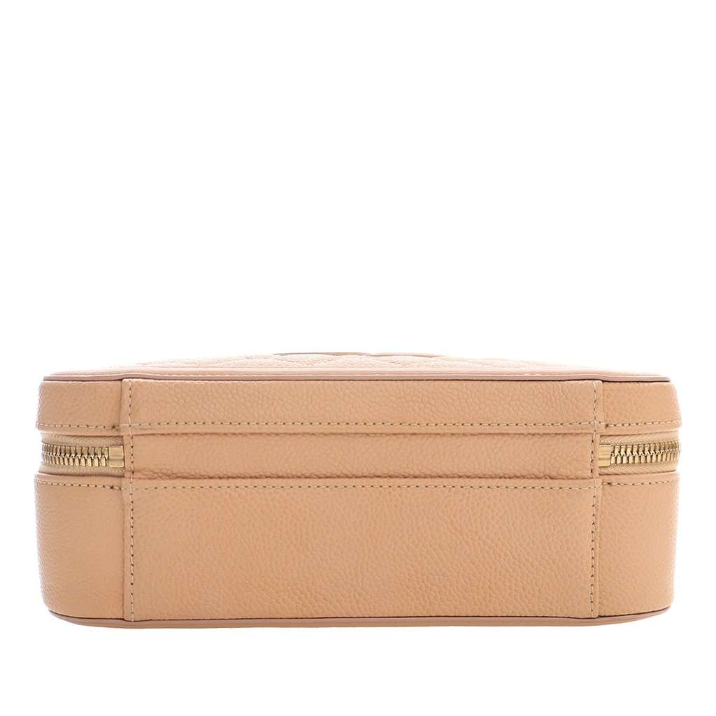 Chanel Medium Caviar CC Filigree Vanity Case Beige Leather Very good condition - Box View