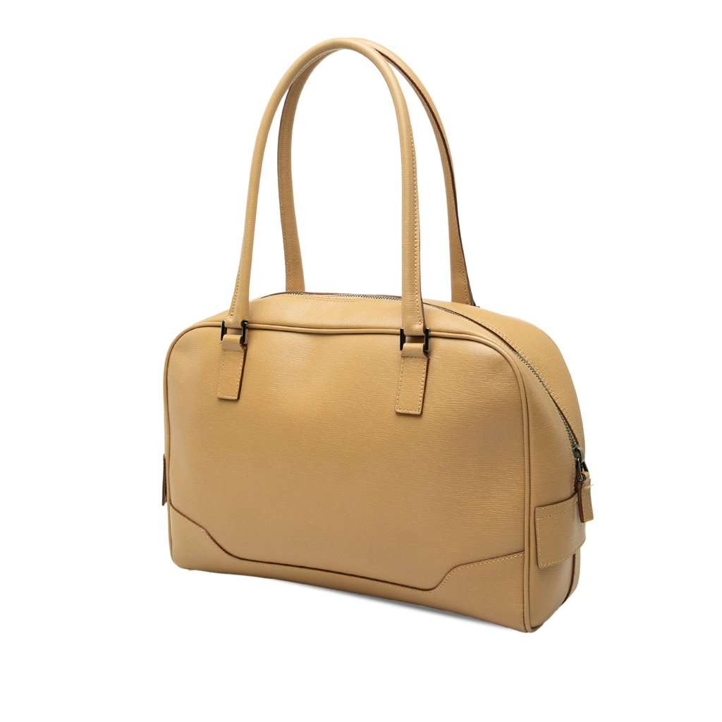 Gucci Calfskin Handbag Brown Leather Very good - Back View