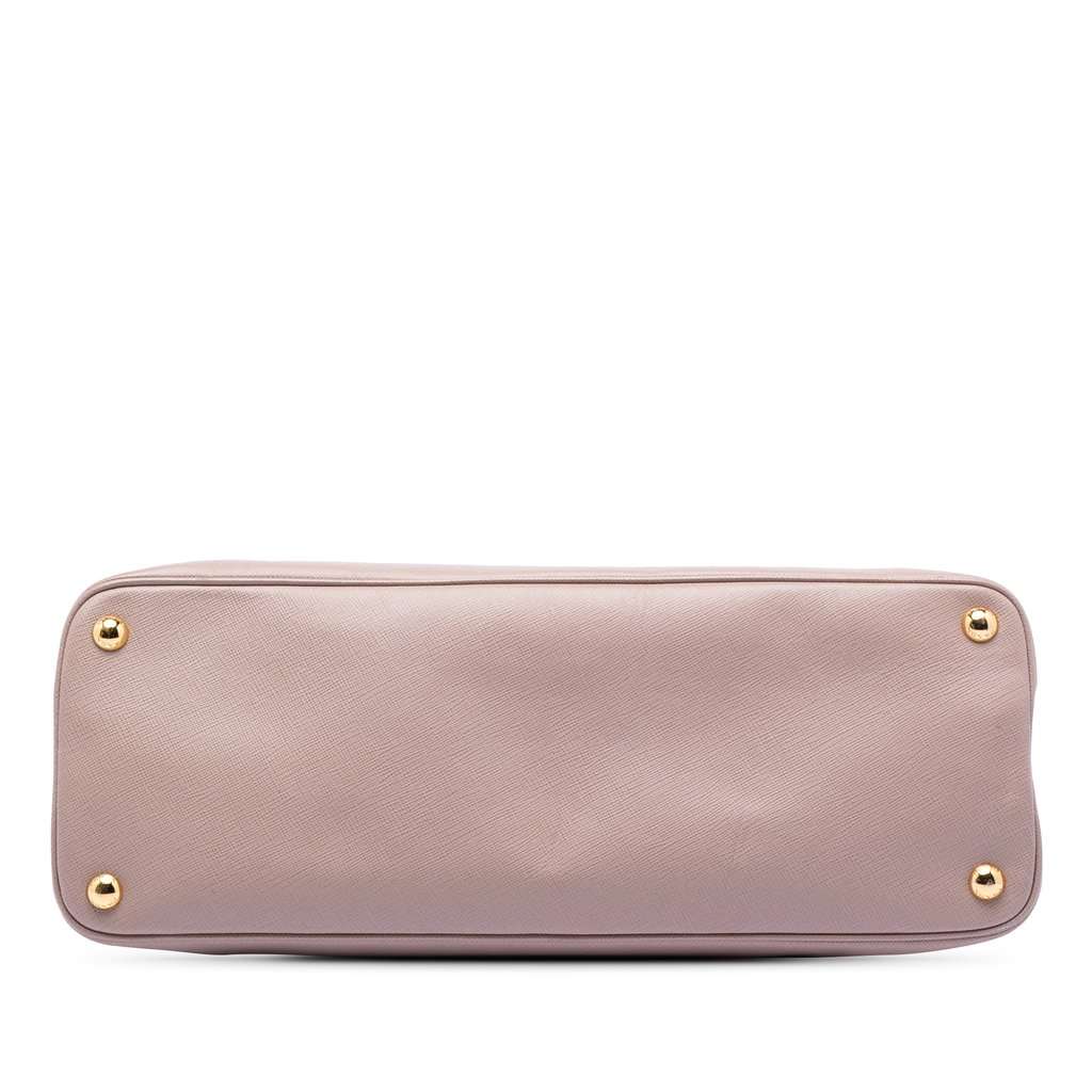Prada Large Saffiano Lux Promenade Satchel Pink Leather Very good condition - Inside View