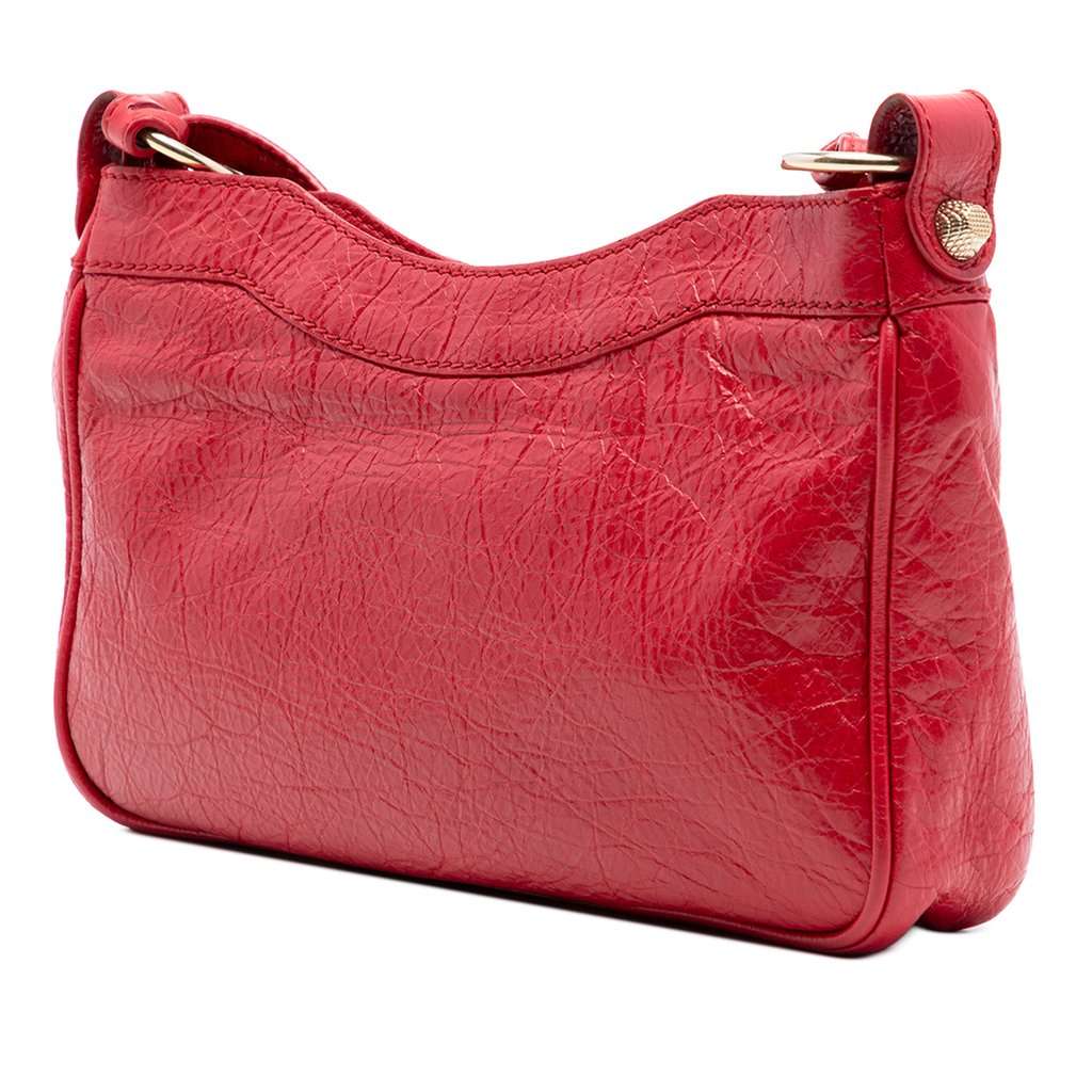 Balenciaga Lambskin Motocross Giant 12 Hip Crossbody Red Leather Very good condition - Back View