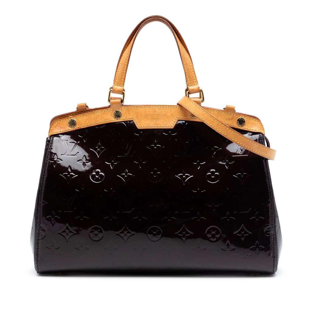 Louis Vuitton Monogram Vernis Brea MM Purple Leather Very good - Front View