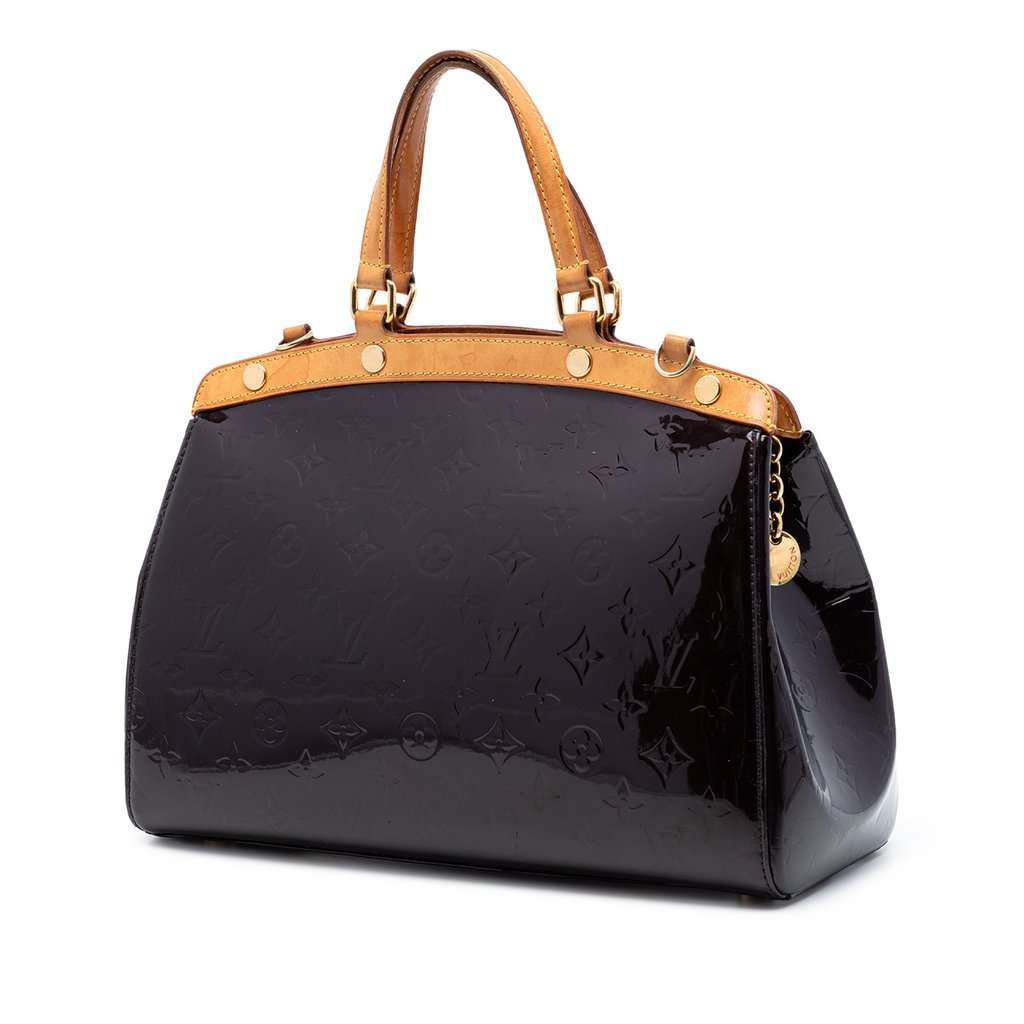 Louis Vuitton Monogram Vernis Brea MM Purple Leather Very good - Back View