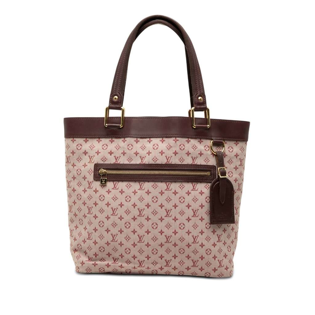 Louis Vuitton Monogram Mini Lin Lucille GM Red Very good condition - Front View