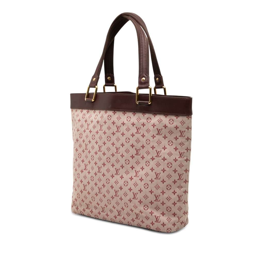 Louis Vuitton Monogram Mini Lin Lucille GM Red Very good condition - Back View