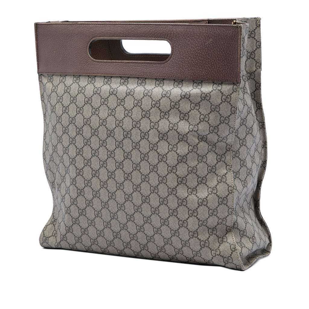 Gucci GG Supreme Neo Vintage Soft Tote Beige Very good - Back View