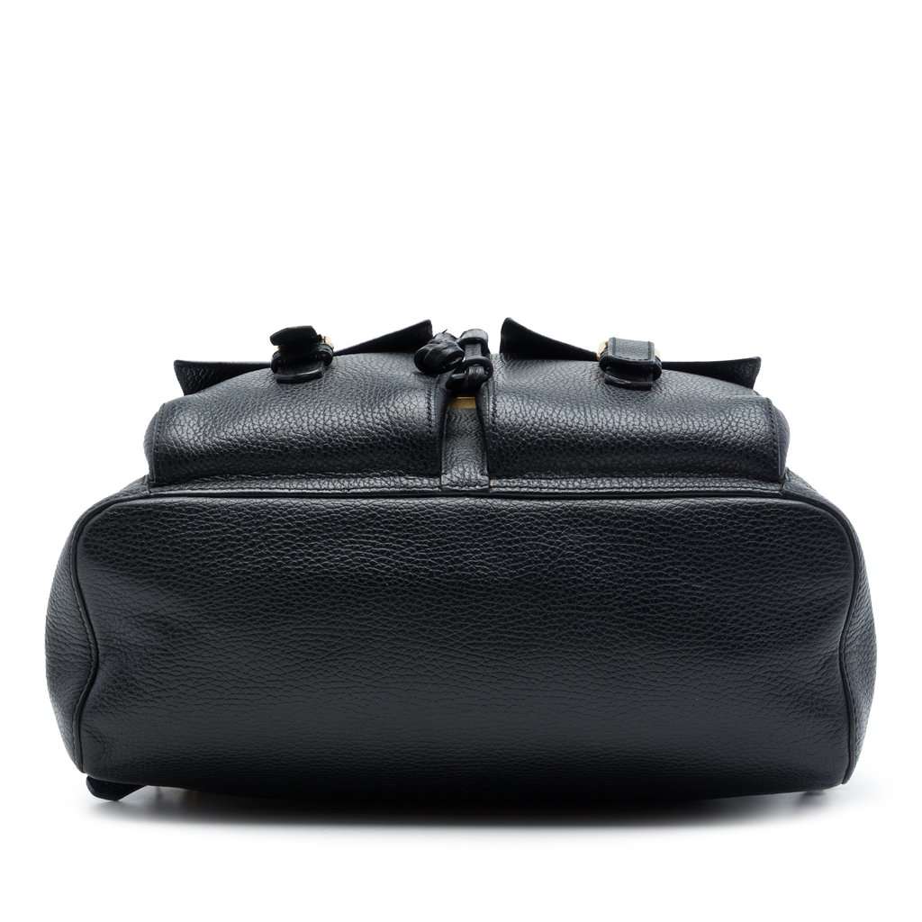 Gucci GG Marmont Calfskin Backpack Black Leather Very good condition - Inside View