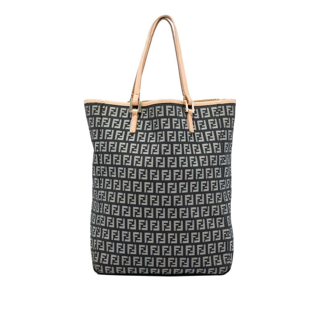 Fendi Zucchino Canvas Tote MultiColor Very good - Front View