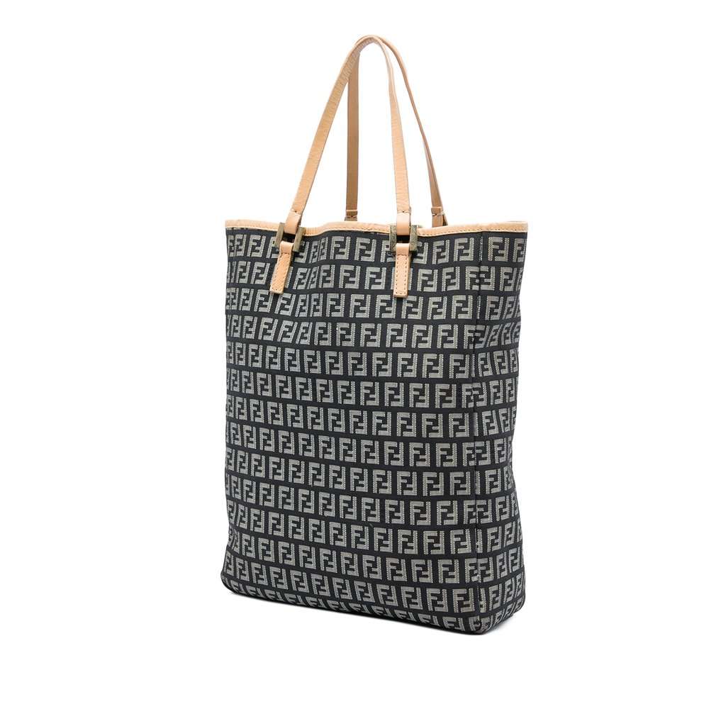 Fendi Zucchino Canvas Tote MultiColor Very good - Back View