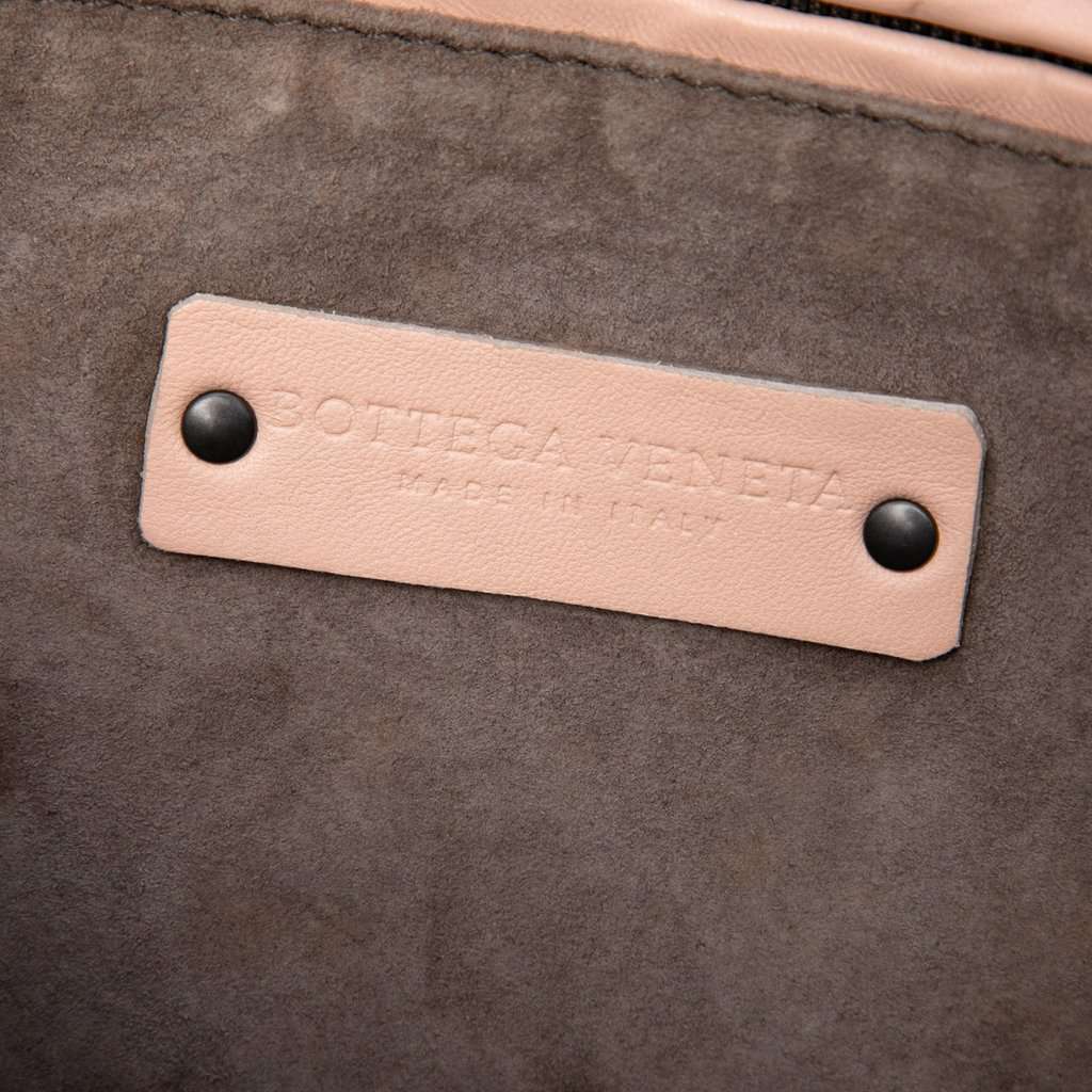 Bottega Veneta Nappa Intrecciato Nodini Crossbody Pink Leather Very good condition - Box View