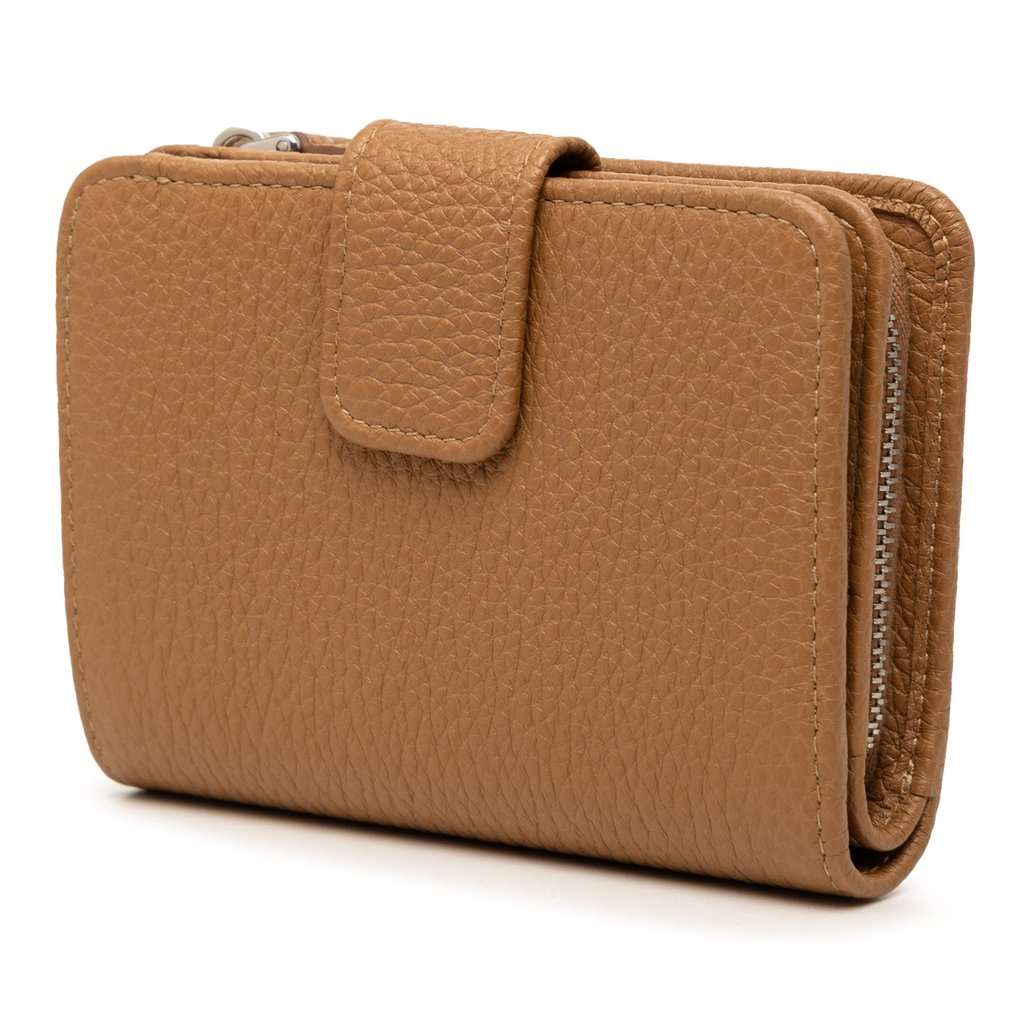 Prada Vitello Daino Compact Wallet Brown Leather Very good condition - Back View