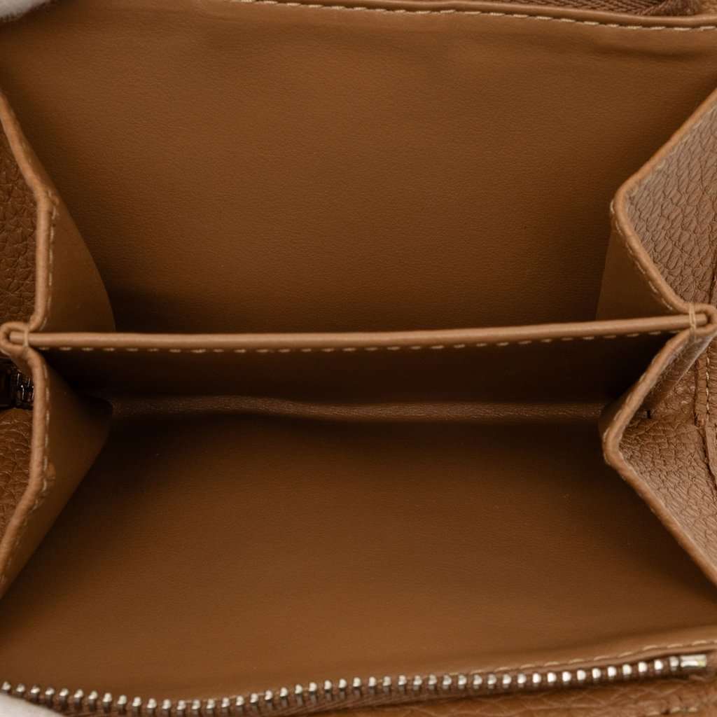 Prada Vitello Daino Compact Wallet Brown Leather Very good condition - Box View