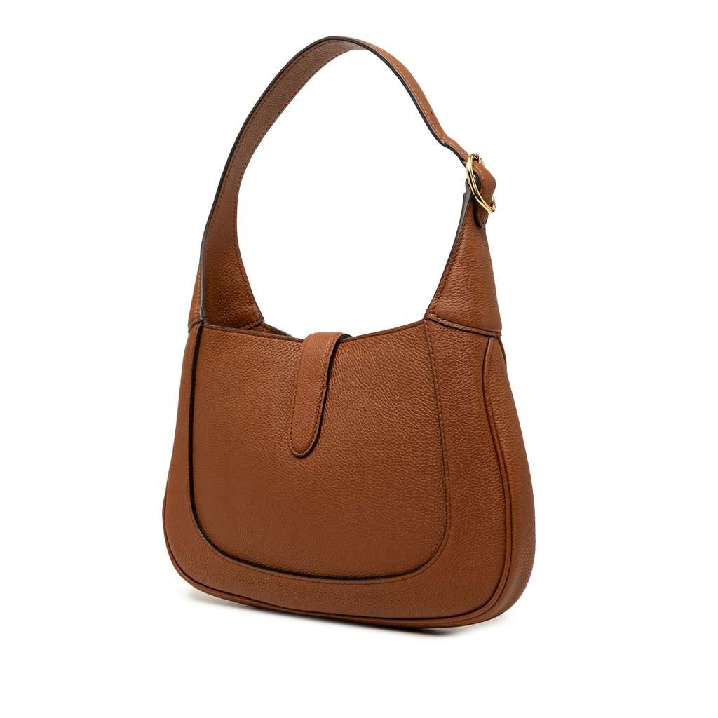 Gucci Small Calfskin Jackie 1961 Crossbody Brown Leather Very good condition - Back View