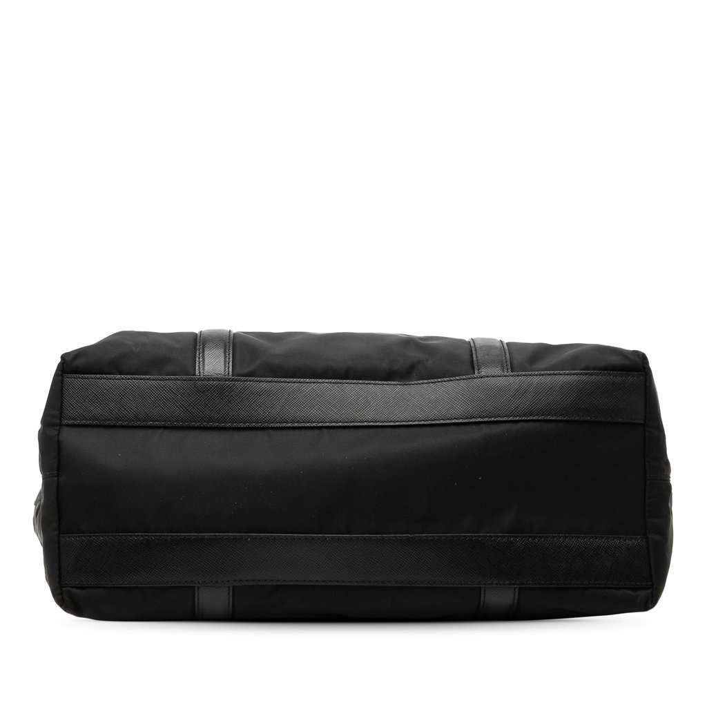 Prada Saffiano Trimmed Tessuto Tote Black Very good condition - Inside View