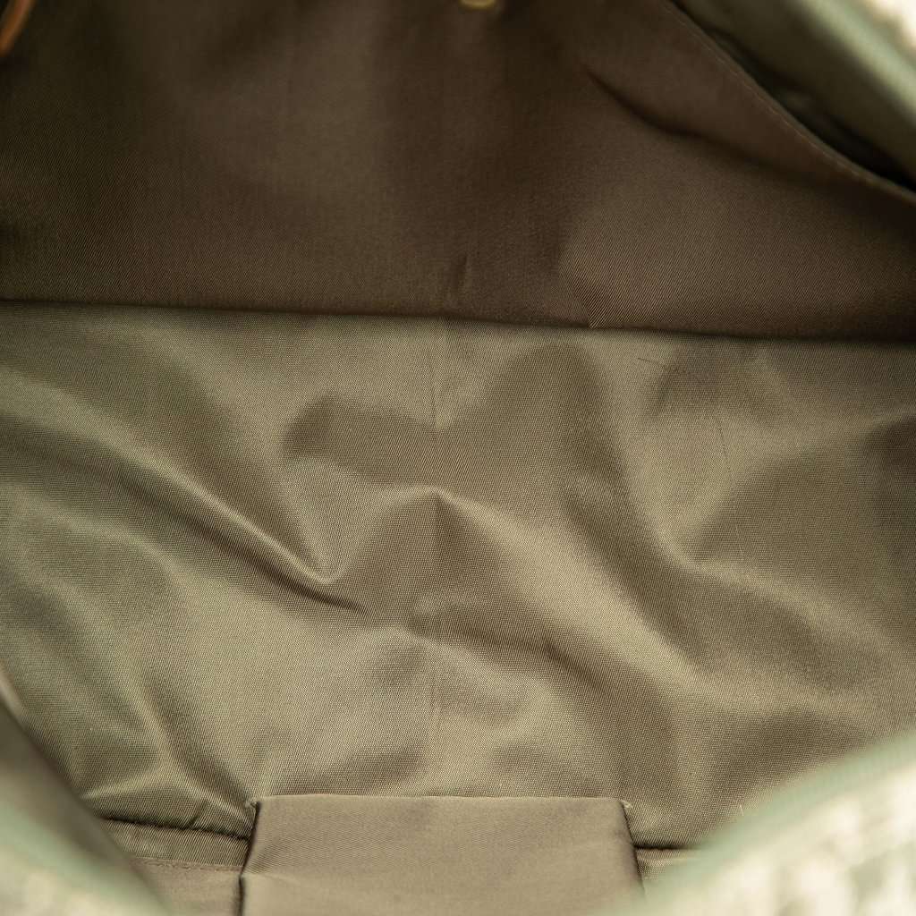 Dior Diorissimo Canvas Double Saddle Bowler Bag Green Good - Model View
