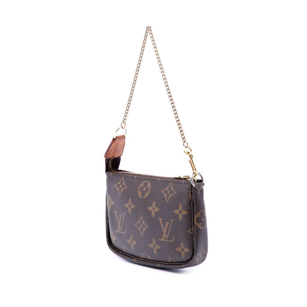 Louis Vuitton Monogram Mini Pochette Accessoires Brown Very good - Back View