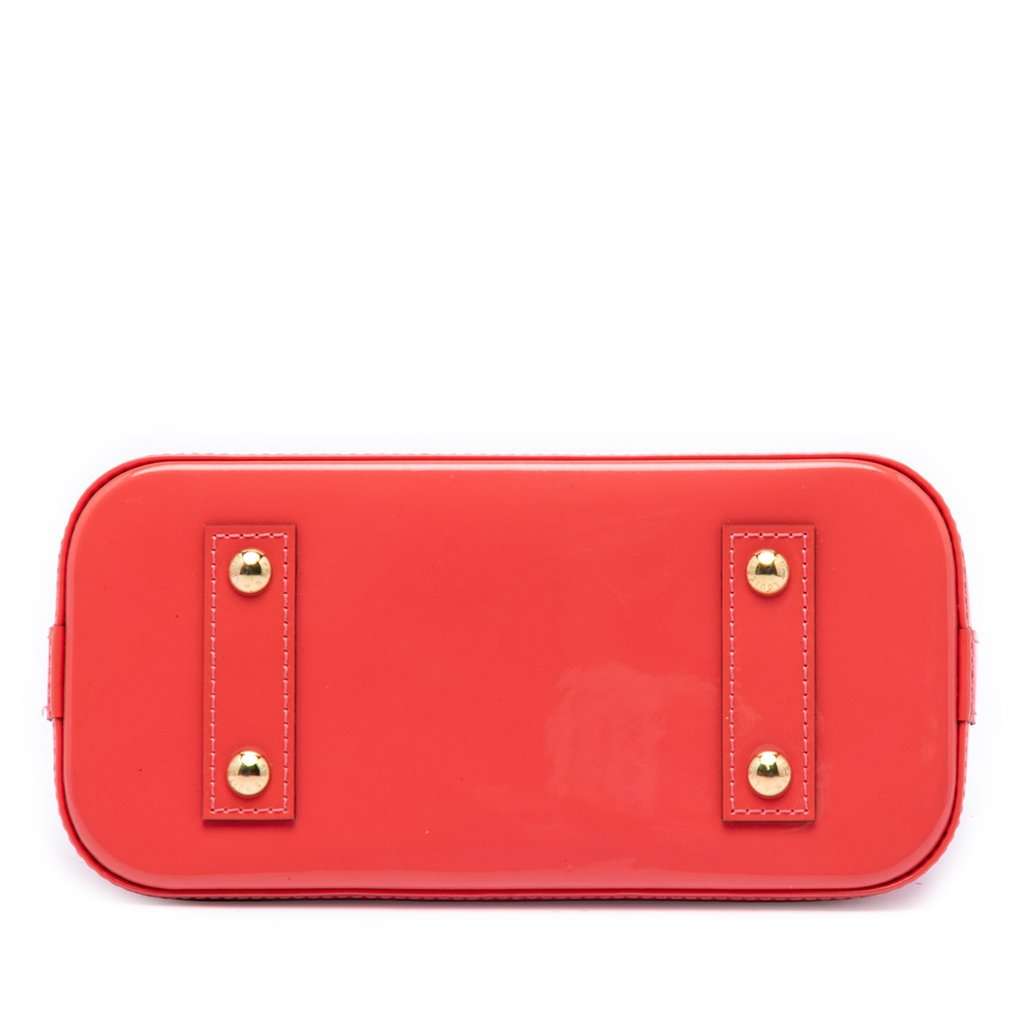Louis Vuitton Monogram Vernis Alma BB Orange Leather Very good condition - Inside View