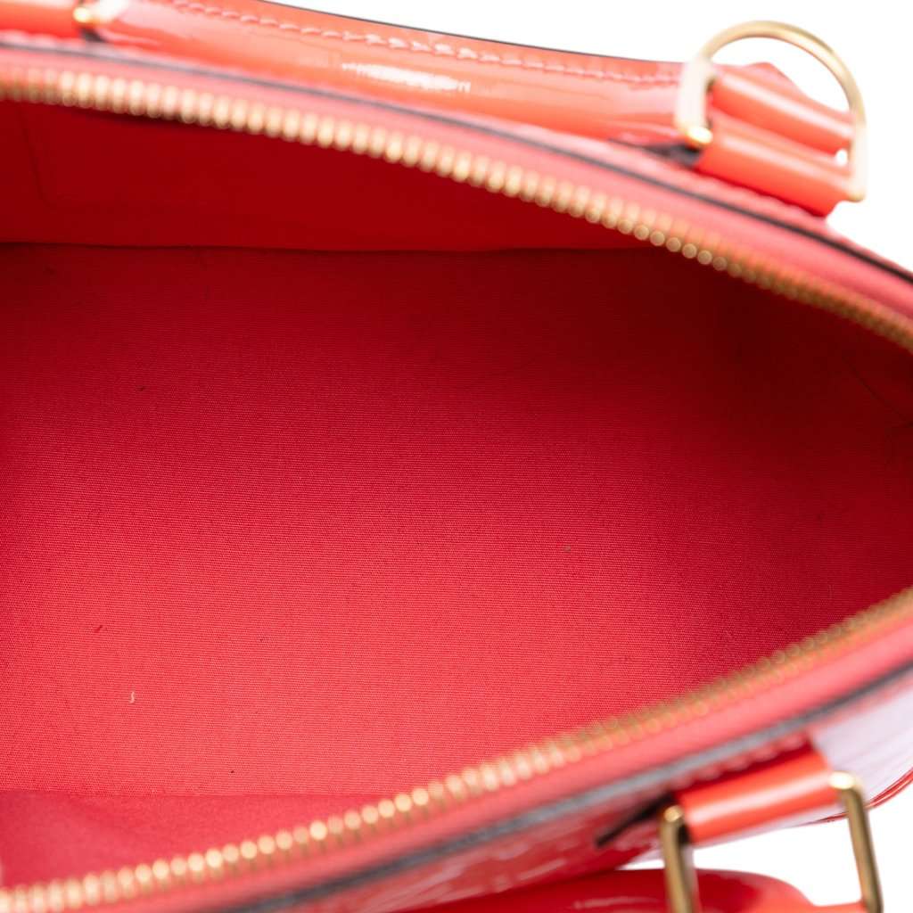Louis Vuitton Monogram Vernis Alma BB Orange Leather Very good condition - Model View