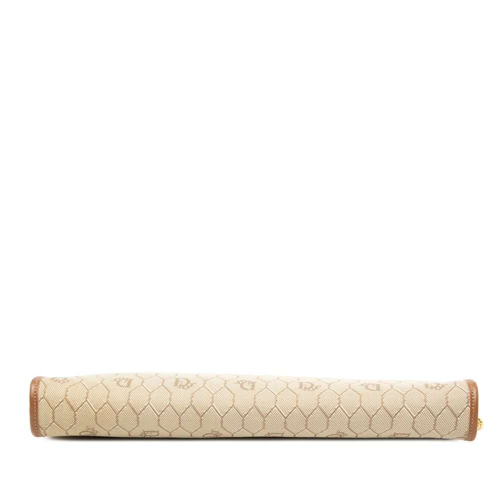 Dior Honeycomb Coated Canvas Chain Crossbody Beige Very good - Inside View