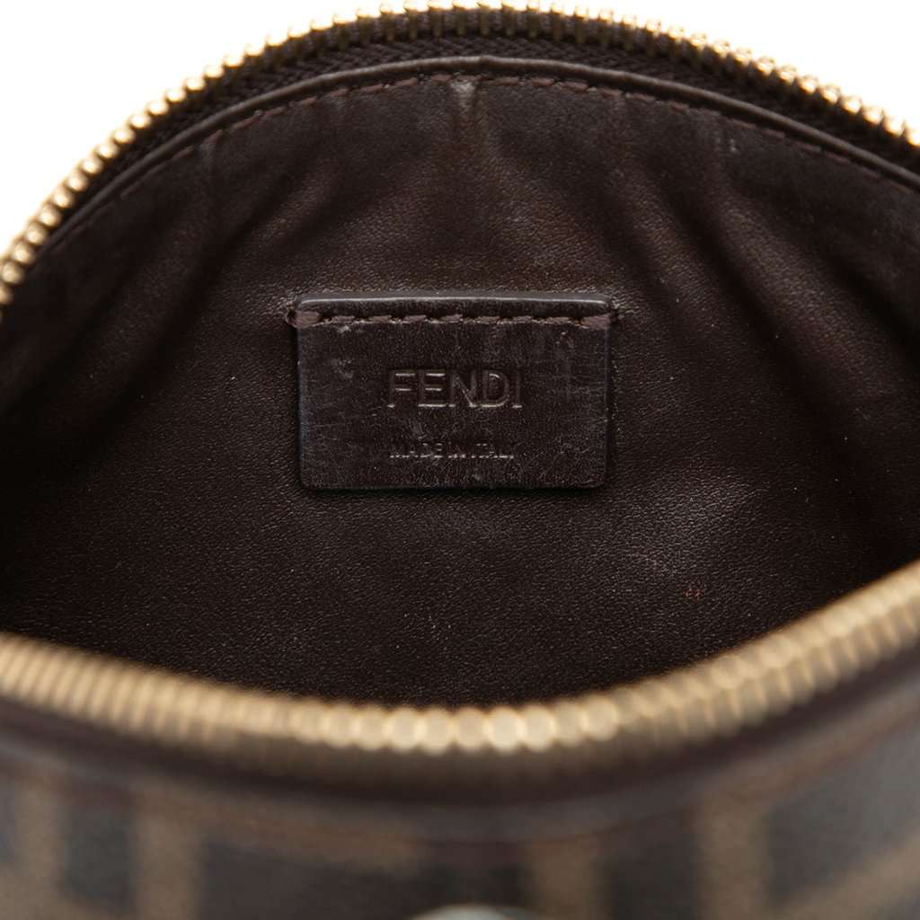 Fendi Zucca Coated Canvas Ballerina Pouch Brown Very good condition - Box View