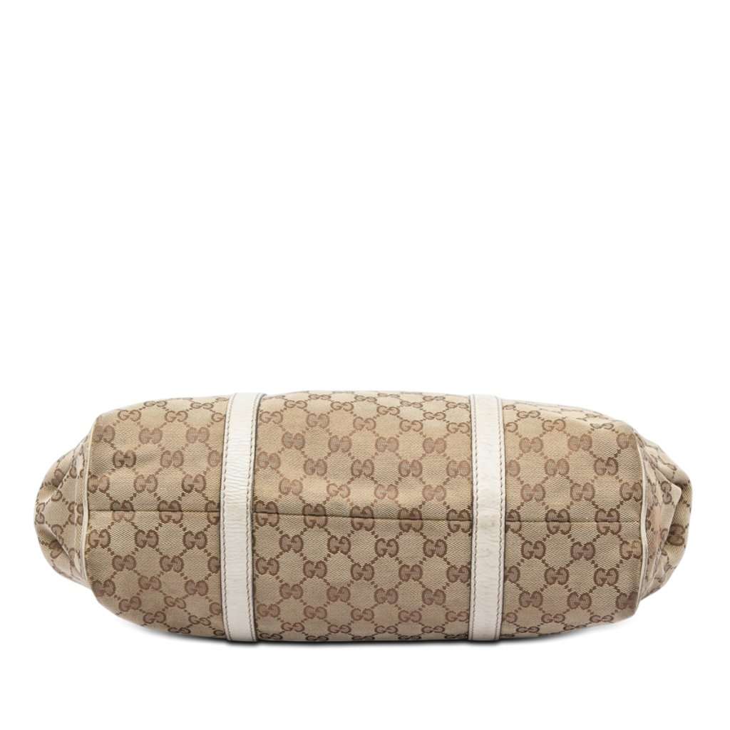 Gucci GG Canvas Web New Ladies Tote Beige Very good condition - Inside View