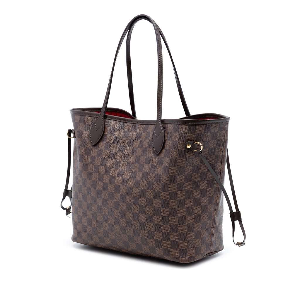 Louis Vuitton Damier Ebene Neverfull MM Brown Very good condition - Back View