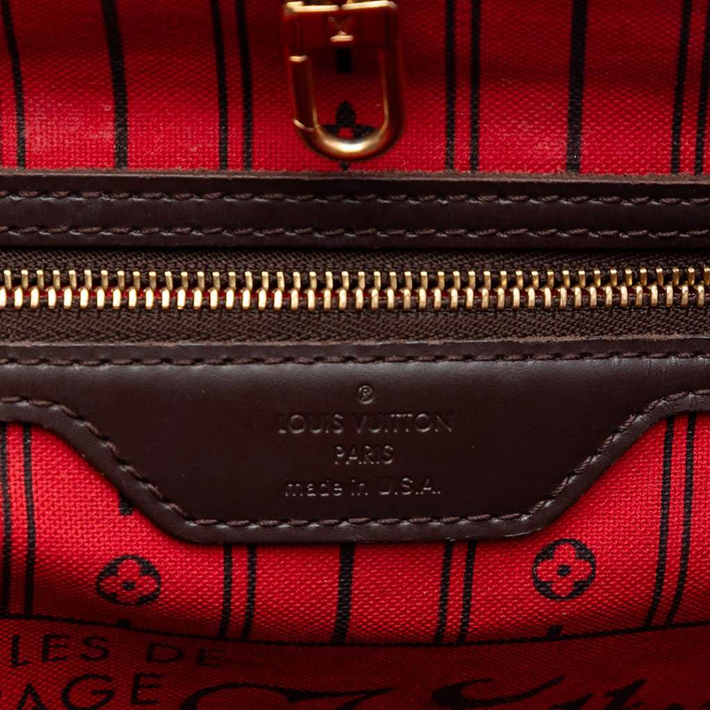 Louis Vuitton Damier Ebene Neverfull MM Brown Very good condition - Box View