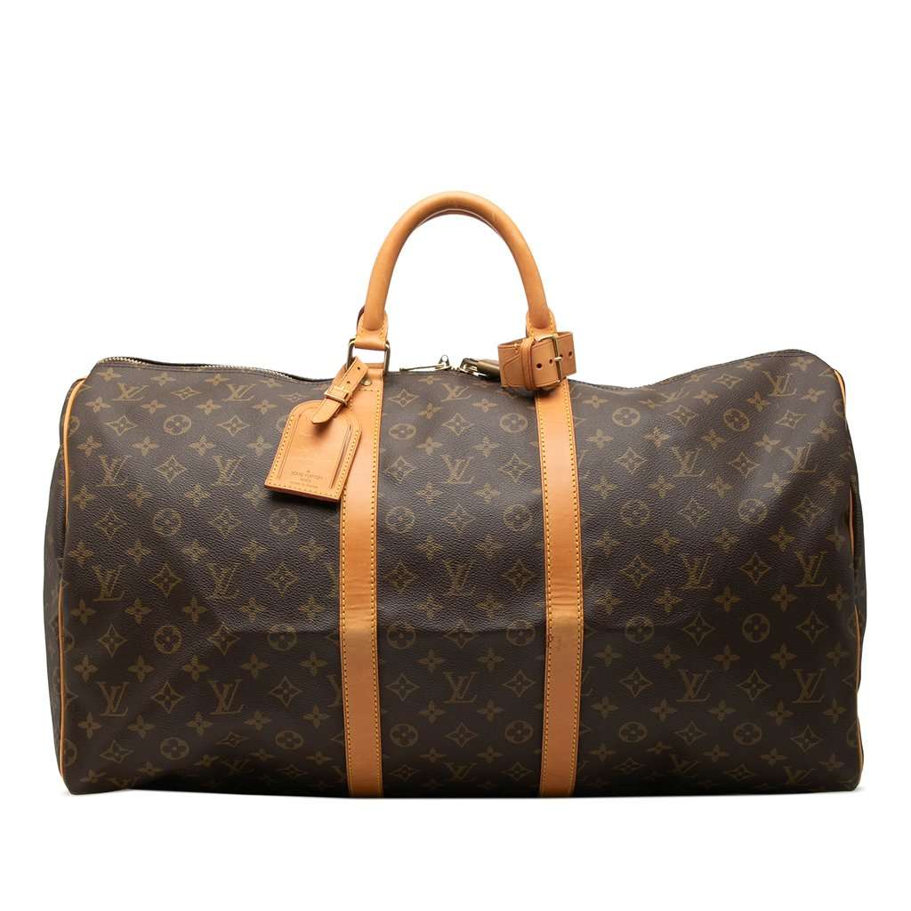 Louis Vuitton Monogram Keepall 55 Brown Good condition - Front View
