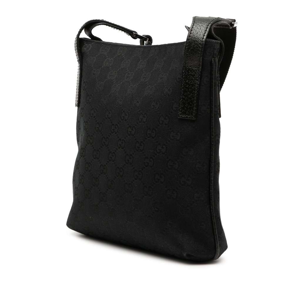 Gucci GG Canvas Crossbody Black Very good condition - Back View