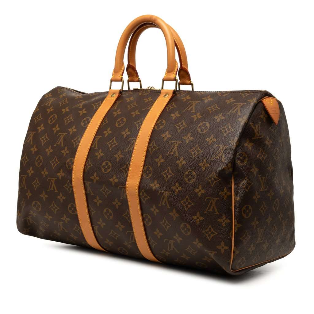 Louis Vuitton Monogram Keepall 45 Brown Very good - Back View