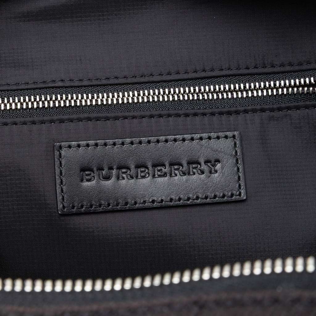 Burberry Mega Check Canvas Tiller Backpack Black Very good condition - Box View