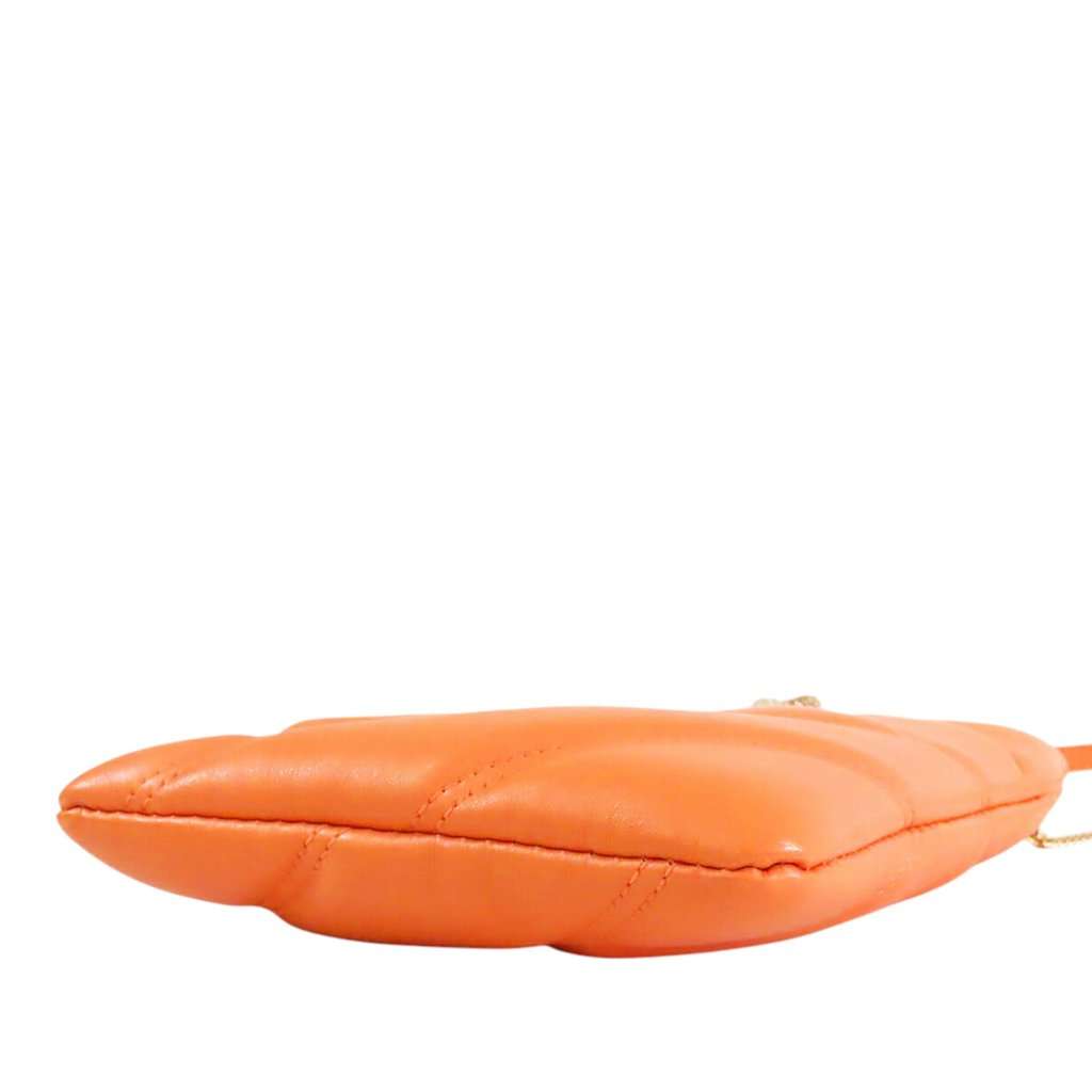 Bvlgari Leather Serpenti Cabochon Phone Case Crossbody Orange Leather Very good - Inside View
