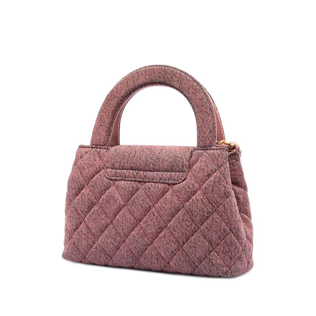 Chanel Nano Washed Denim Kelly Shopper Bag Pink Very good condition - Back View