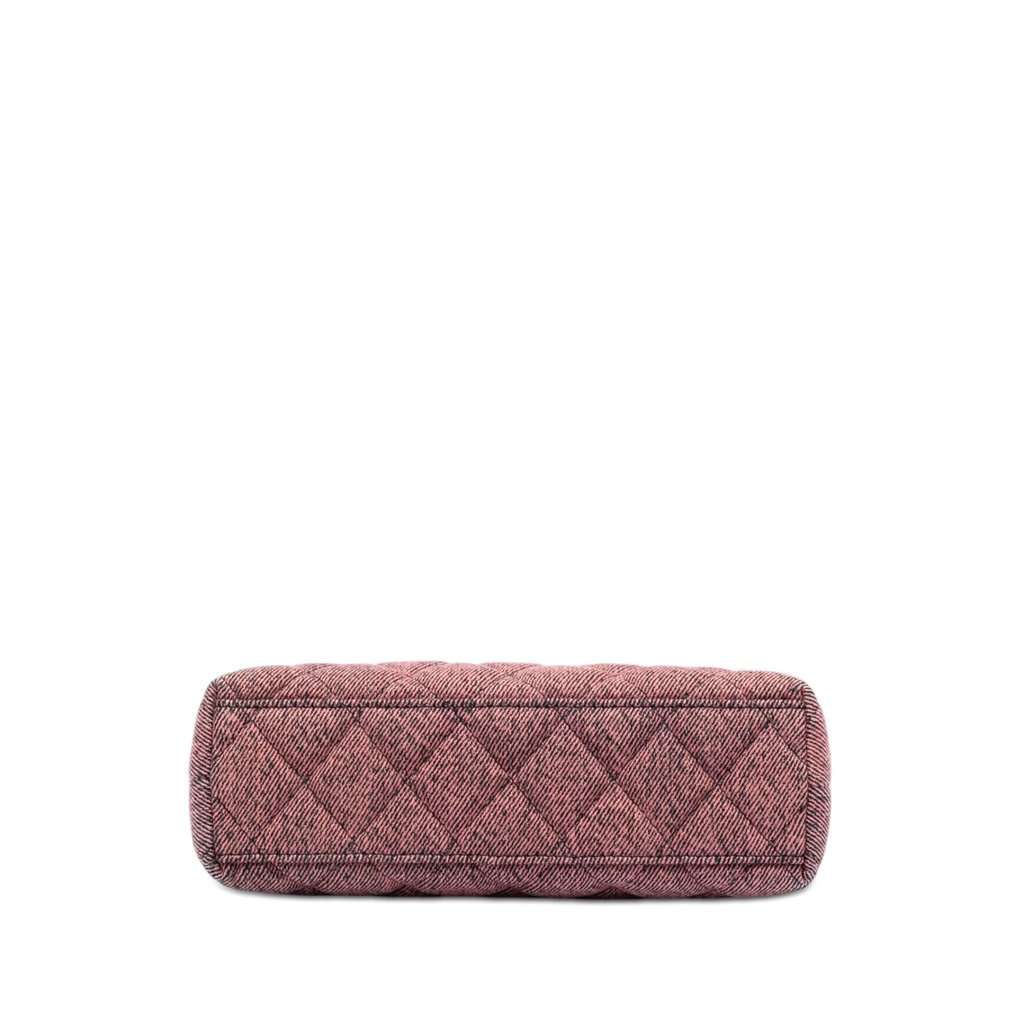 Chanel Nano Washed Denim Kelly Shopper Bag Pink Very good condition - Inside View