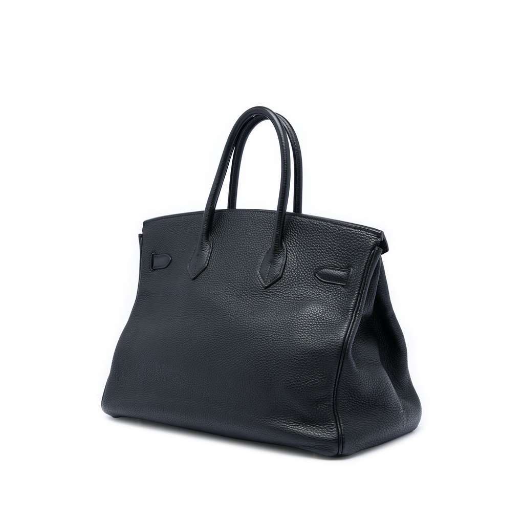 Hermès Togo Birkin Retourne 35 Black Leather Very good condition - Back View