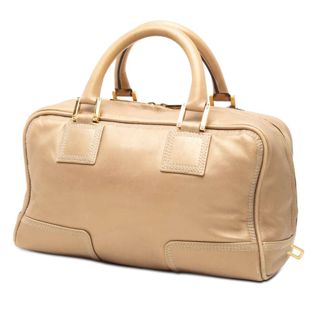 LOEWE Metallic Leather Amazona 28 Gold Leather Very good - Back View