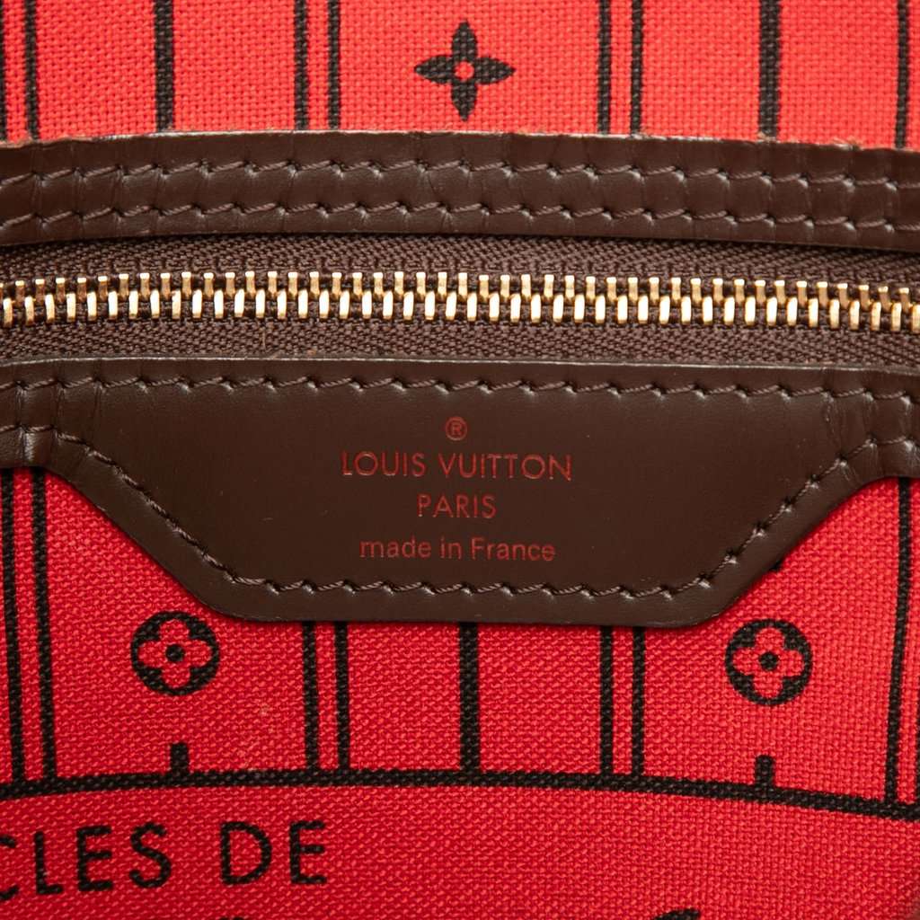 Louis Vuitton Damier Ebene Neverfull MM Brown Very good condition - Box View