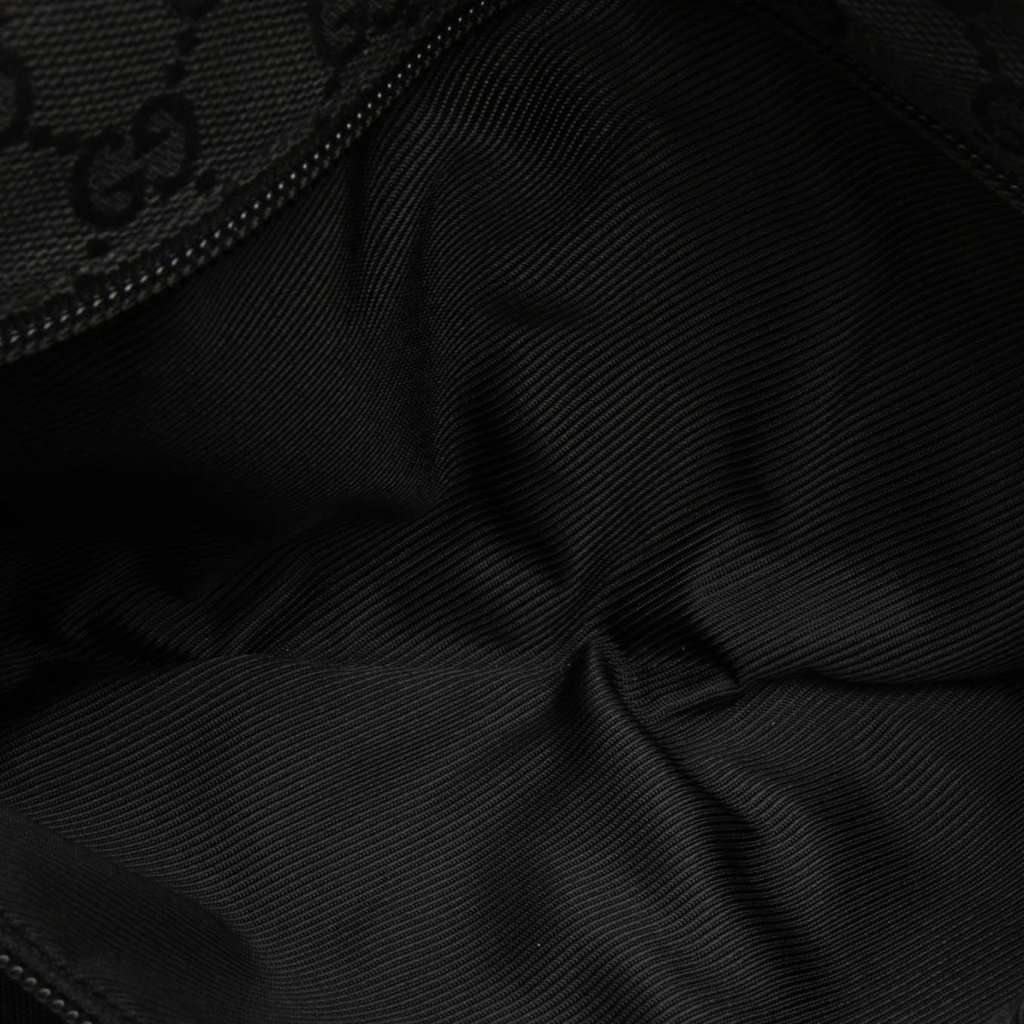 Gucci GG Canvas Double Pocket Belt Bag Black Very good condition - Model View