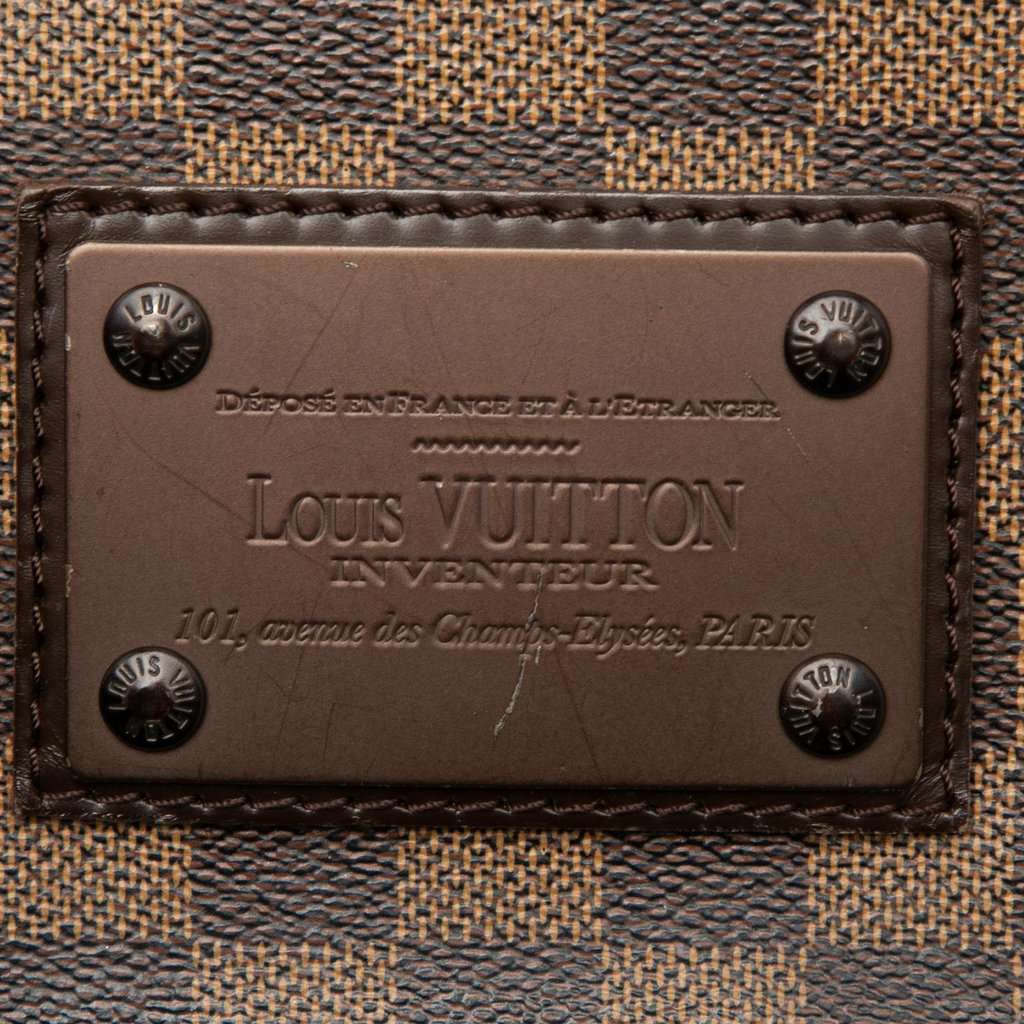 Louis Vuitton Damier Ebene Brooklyn MM Brown Very good - Box View