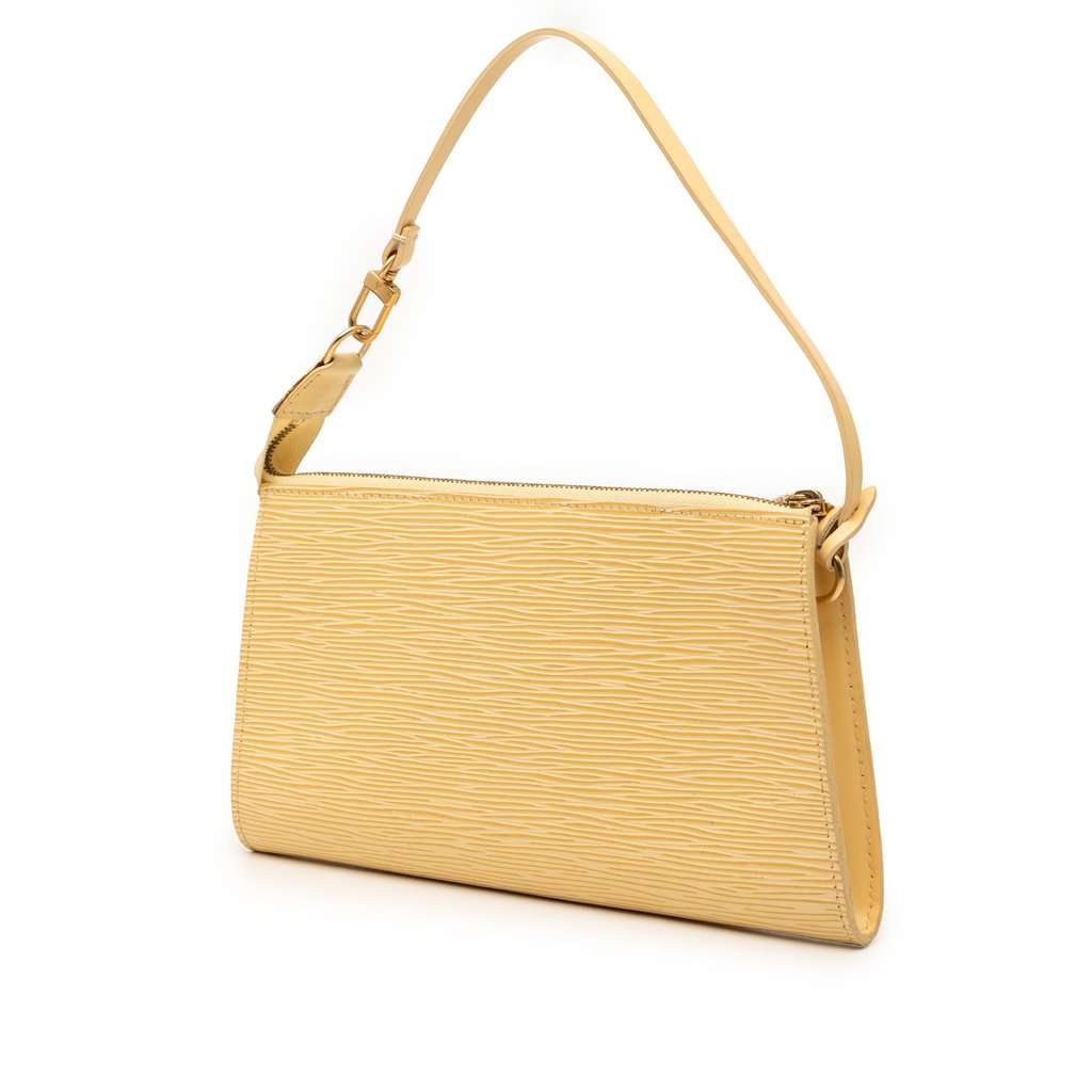 Louis Vuitton Epi Pochette Accessoires Yellow Leather Very good - Back View