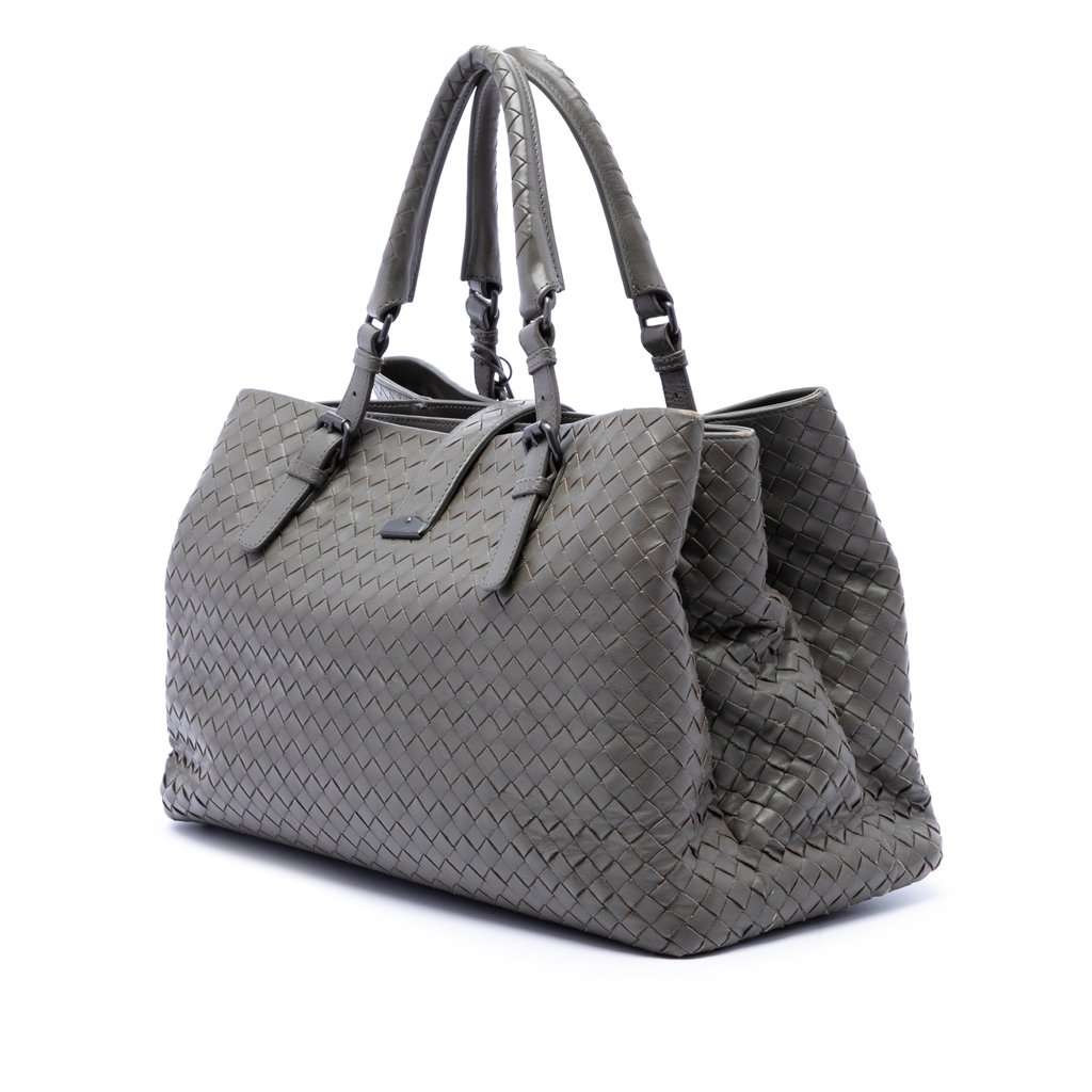 Bottega Veneta Medium Nappa Intrecciato Roma Tote MultiColor Leather Very good condition - Back View