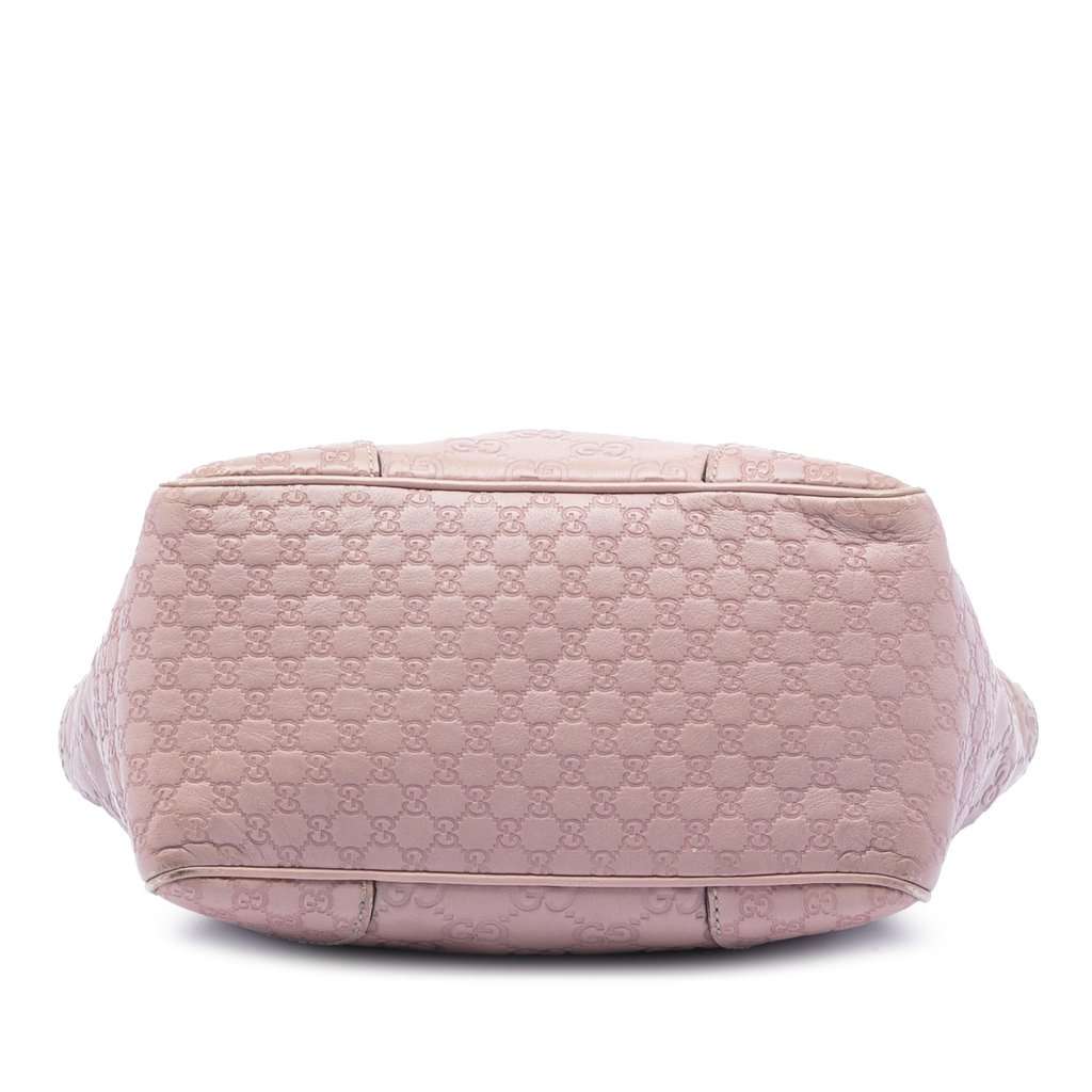 Gucci Small Guccissima Bree Satchel Pink Leather Very good condition - Inside View